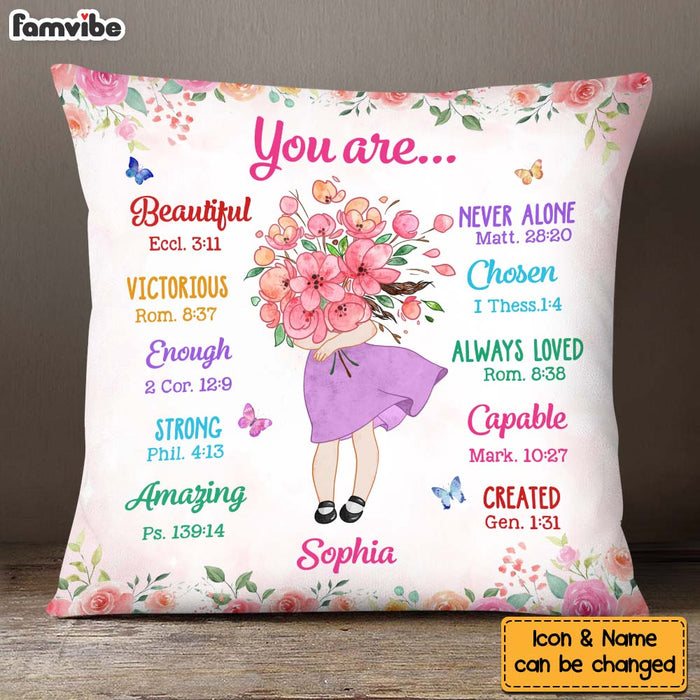 Personalized Gift For Granddaughter You Are Affirmations Bible Pillow 27578 1