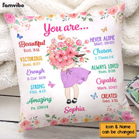 Personalized Gift For Granddaughter You Are Affirmations Bible Pillow 27578 thumb 1