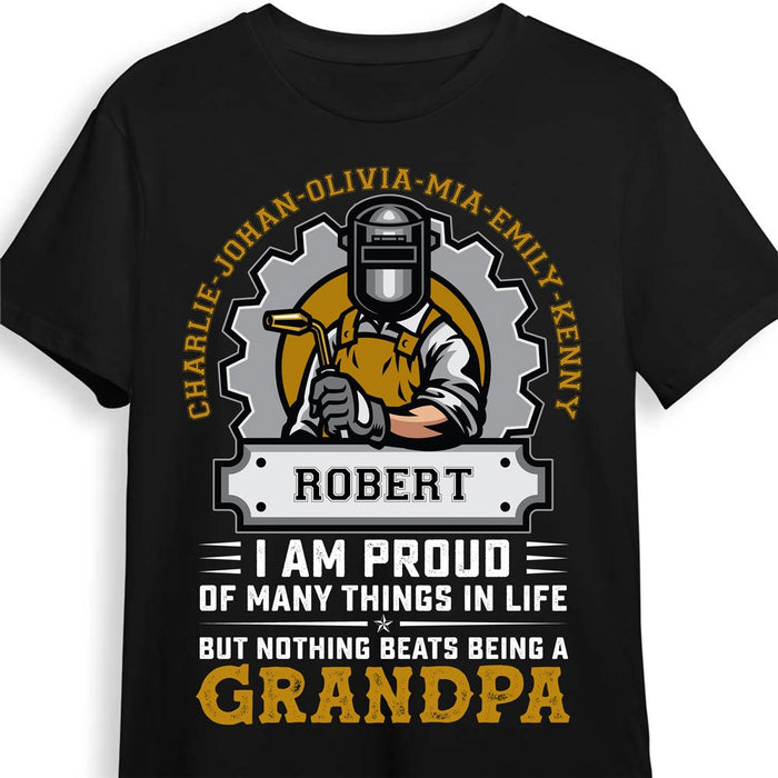 Personalized Gift For Grandpa Proud Of Being A Grandpa Mechanic Shirt - Hoodie - Sweatshirt 27581 1