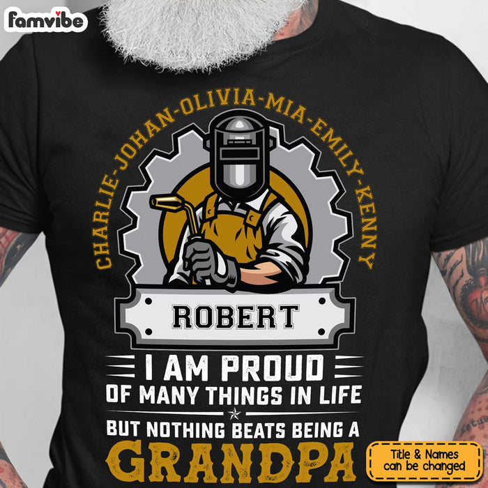 Personalized Gift For Grandpa Proud Of Being A Grandpa Mechanic Shirt - Hoodie - Sweatshirt 27581 1