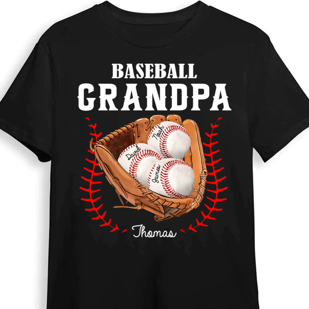 Personalized Gift For Grandpa Baseball Grandpa Shirt Hoodie Sweatshirt 27584 Primary Mockup