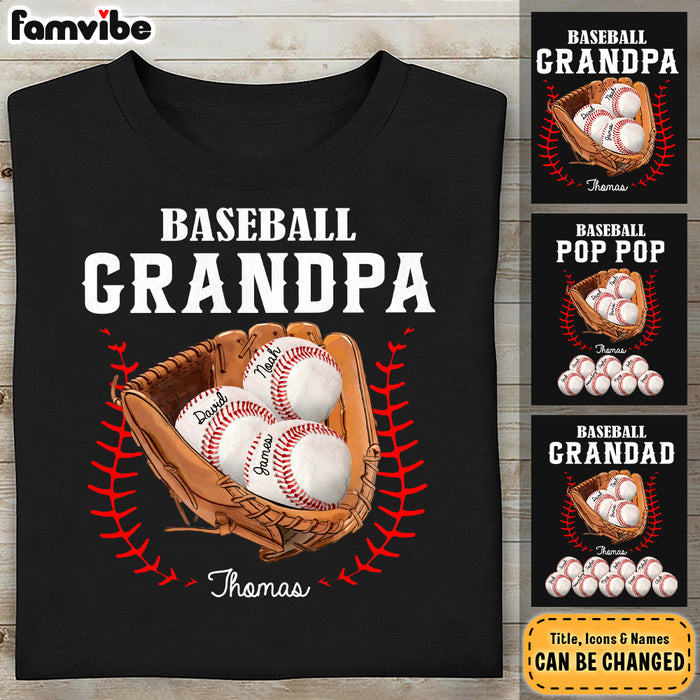 Personalized Gift For Grandpa Baseball Grandpa Shirt - Hoodie - Sweatshirt 27584 1