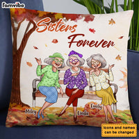Personalized Gift For Friends Sisters Forever Fall Pillow 27586 thumb 1