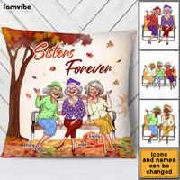 Personalized Gift For Friends Sisters Forever Fall Pillow 27586 thumb 1