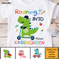 Personalized Gift For Kids Back To School Dinosaur Kid T Shirt 27588 thumb 1