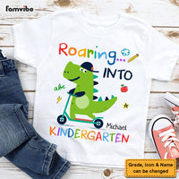 Personalized Gift For Kids Back To School Dinosaur Kid T Shirt 27588 thumb 1