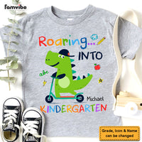 Personalized Gift For Kids Back To School Dinosaur Kid T Shirt 27588 thumb 1