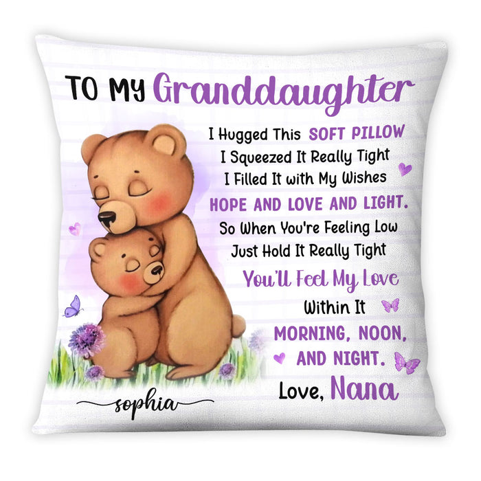 Personalized Birthday Gifts For Granddaughter Bear Hug This Pillow 27592 1