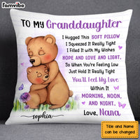 Personalized Birthday Gifts For Granddaughter Bear Hug This Pillow 27592 thumb 1