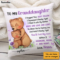 Personalized Birthday Gifts For Granddaughter Bear Hug This Pillow 27592 thumb 1