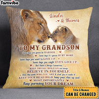 Personalized Gift For Grandson Lion Believe In Yourself Pillow 27596 thumb 1