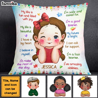 Personalized Gift For Granddaughter Positive Affirmations For Kids Pillow 27600 thumb 1
