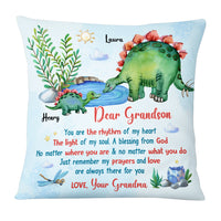 Personalized Gift For Grandson You Are  The Rhythm Of My Heart Pillow 27603 thumb 1