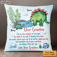 Personalized Gift For Grandson You Are  The Rhythm Of My Heart Pillow 27603 thumb 1