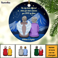 Personalized Gift For Family Memorial Sky Circle Ornament 27605 thumb 1