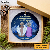 Personalized Gift For Family Memorial Sky Circle Ornament 27605 thumb 1
