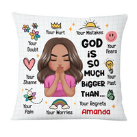 Personalized Gift For Granddaughter God Is So Much Bigger Than Pillow 27608 thumb 1