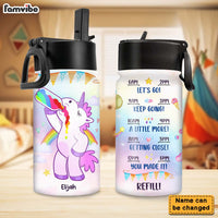 Personalized Gift For Granddaughter Kids Water Bottle With Straw Lid 27615 thumb 1