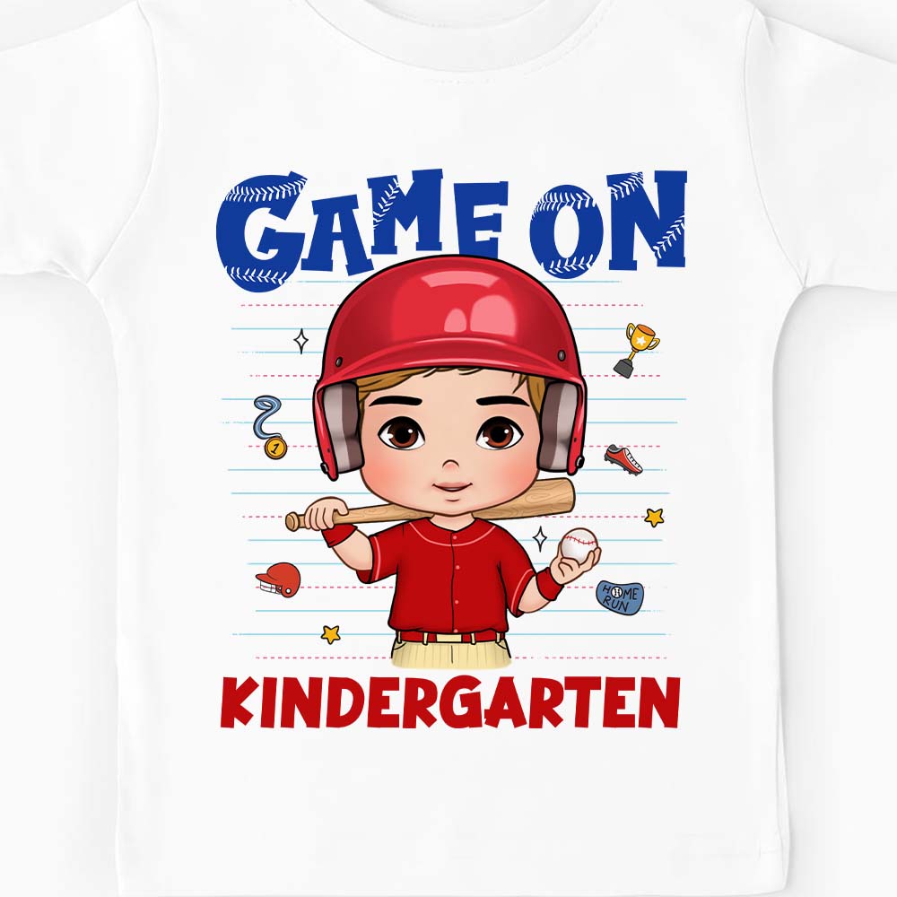 Personalized Back To School Gift For Grandson Baseball Kid T Shirt 27618 Mockup 2