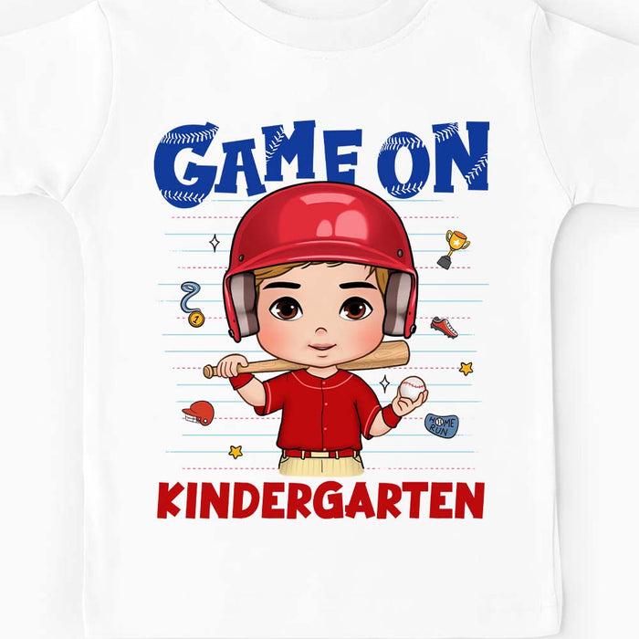 Personalized Back To School Gift For Grandson Baseball Kid T Shirt 27618 1