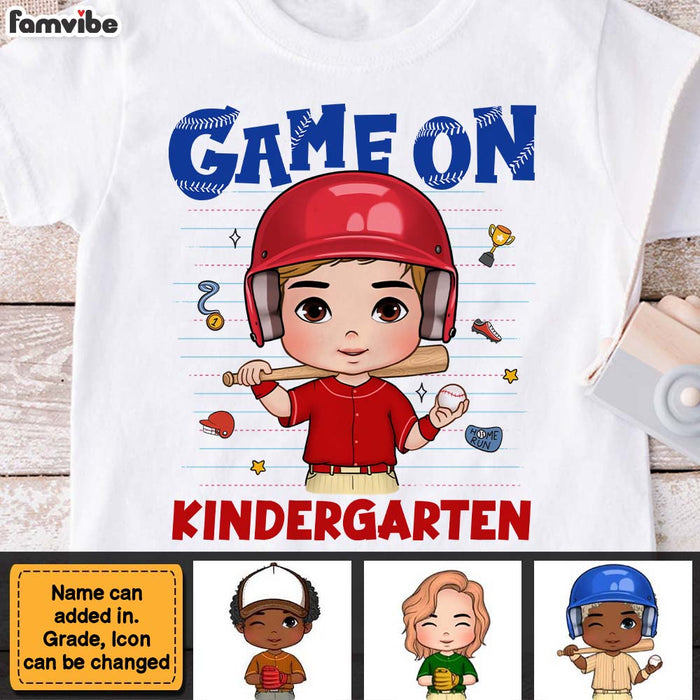 Personalized Back To School Gift For Grandson Baseball Kid T Shirt 27618 1