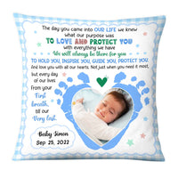 Personalized Gift For Newborn Baby The Day You Came Pillow 27619 thumb 1