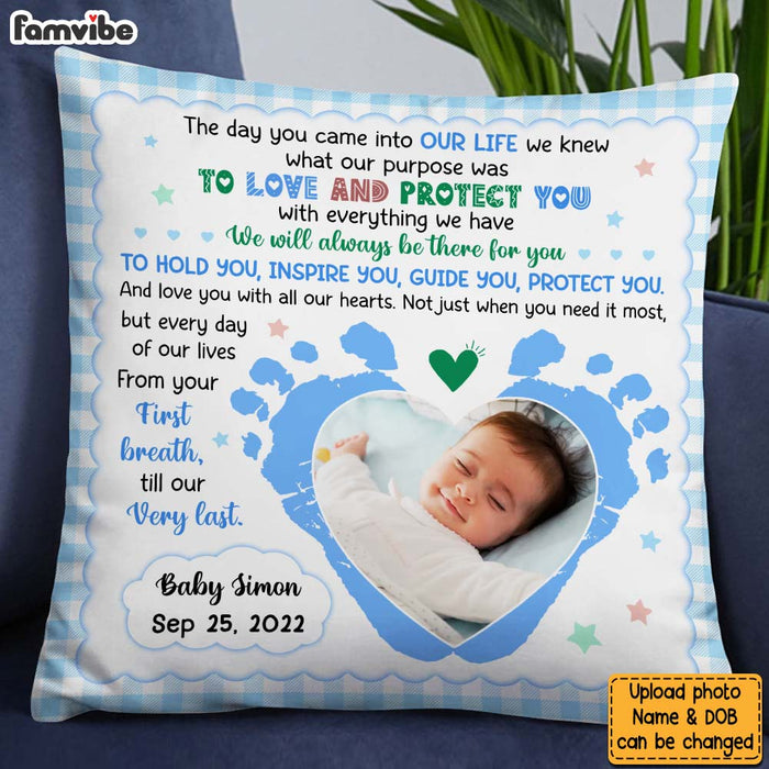 Personalized Gift For Newborn Baby The Day You Came Pillow 27619 1
