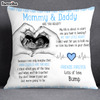 Personalized Gift For Baby Mommy & Daddy To Be My Life Is About To Start Pillow 27622 1