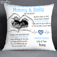 Personalized Gift For Baby Mommy & Daddy To Be My Life Is About To Start Pillow 27622 thumb 1
