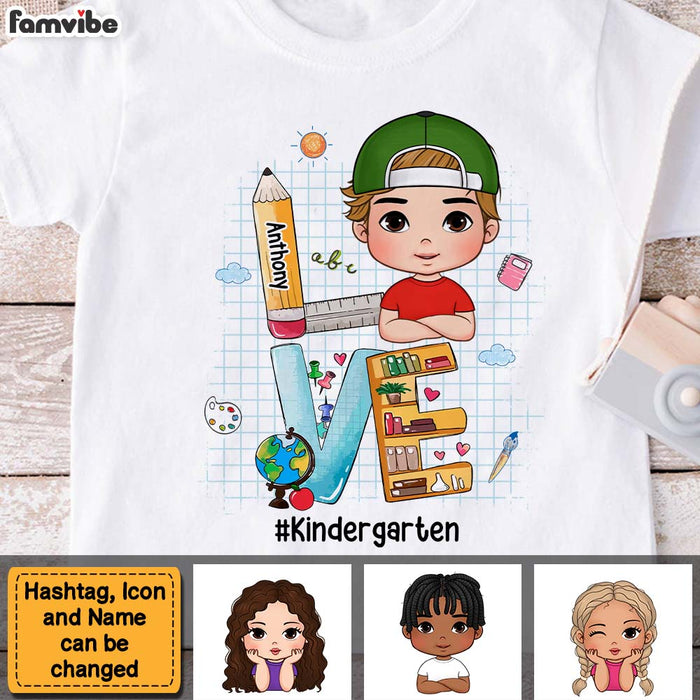Personalized Gift For Grandson Back To School Love Kid T Shirt 27626 1