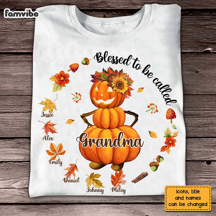 Personalized Gift For Fall Grandma Pumpkin Shirt - Hoodie - Sweatshirt 27629 1