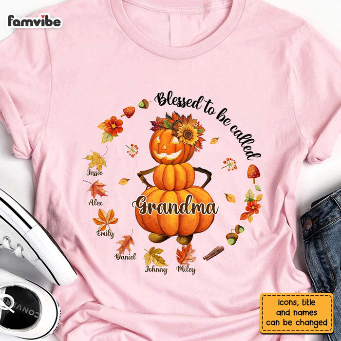 Personalized Gift For Fall Grandma Pumpkin Shirt - Hoodie - Sweatshirt 27629 1