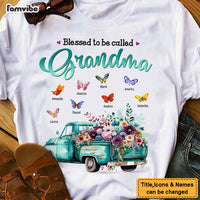 Personalized Gifts For Grandma Flower Truck Blessed To Be Called Shirt - Hoodie - Sweatshirt 27633 thumb 1