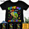 Personalized Back To School Gift For Grandson Roaring Dinosaur Kid T Shirt 27635 1