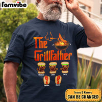Personalized Gift For Grandpa For Papa The Grillfather Shirt - Hoodie - Sweatshirt 27636 thumb 1