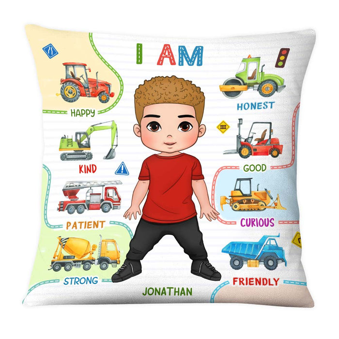 Personalized Gifts For Grandson Affirmation Vehicles Pillow 27642 1