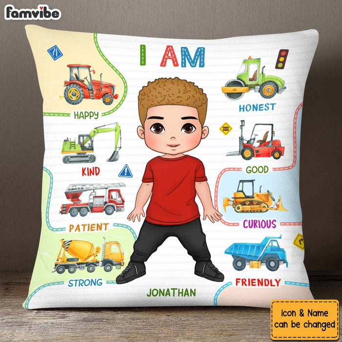 Personalized Gifts For Grandson Affirmation Vehicles Pillow 27642 1