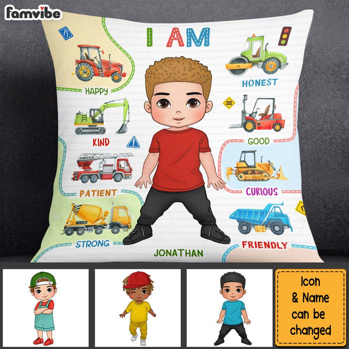 Personalized Gifts For Grandson Affirmation Vehicles Pillow 27642 1