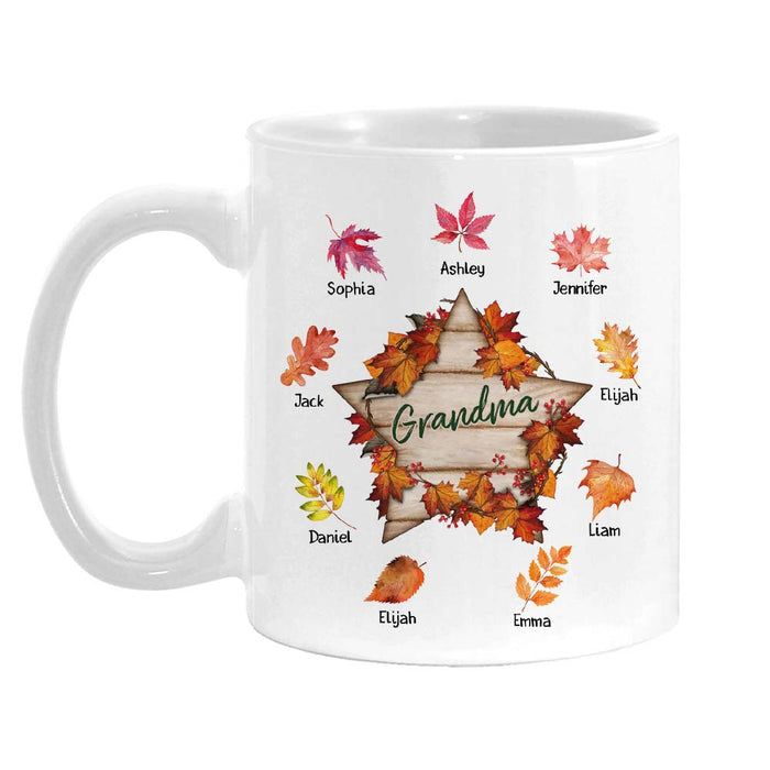 Personalized Gift For Grandma Fall Sign Mug 27644 1