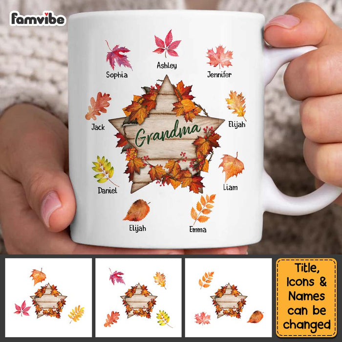 Personalized Gift For Grandma Fall Sign Mug 27644 1