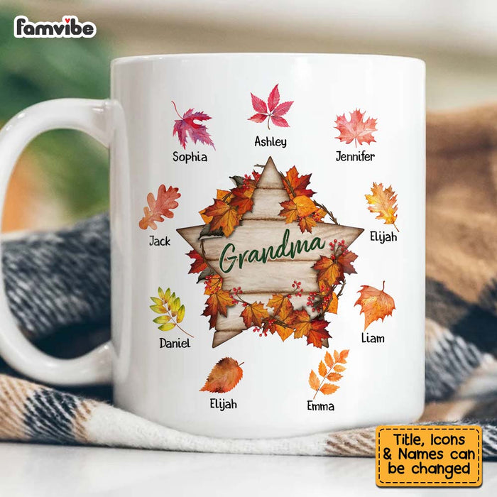 Personalized Gift For Grandma Fall Sign Mug 27644 1