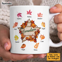 Personalized Gift For Grandma Fall Sign Mug 27644 thumb 1