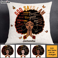 Personalized Birthday Gift For Daughter God Says I Am Unique Pillow 27647 thumb 1