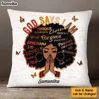 Personalized Birthday Gift For Daughter God Says I Am Unique Pillow 27647 thumb 1