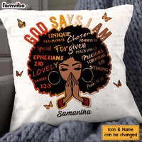 Personalized Birthday Gift For Daughter God Says I Am Unique Pillow 27647 thumb 1