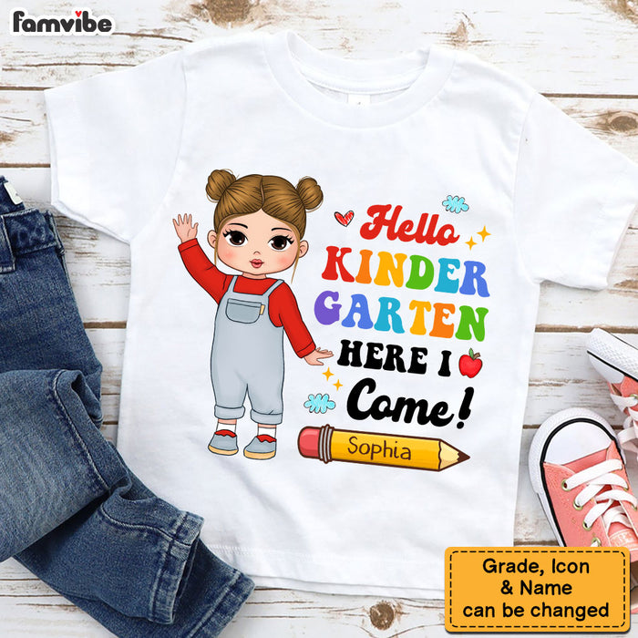 Personalized Gift For Kid Back To School Hello Kid T Shirt 27648 1