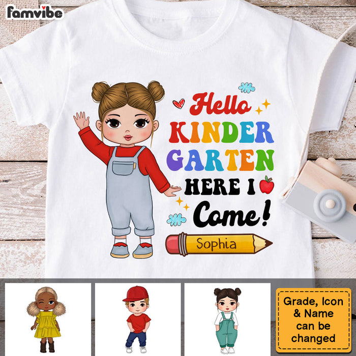 Personalized Gift For Kid Back To School Hello Kid T Shirt 27648 1