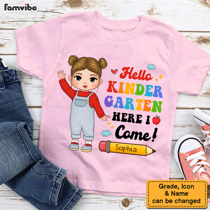 Personalized Gift For Kid Back To School Hello Kid T Shirt 27648 1