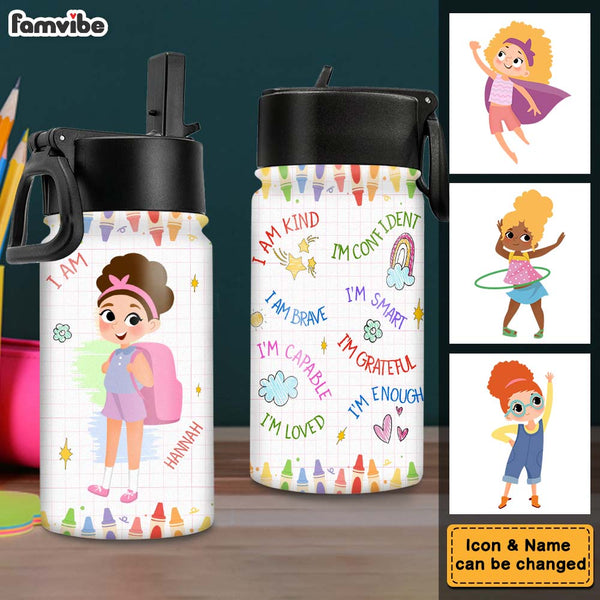 Custom Engraved Kid's Water Bottle | Personalized Gift for Kids