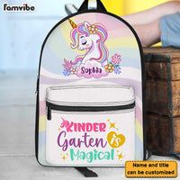 Personalized Back To School Gift For Granddaughter Magical Unicorn Kid BackPack 27650 thumb 1